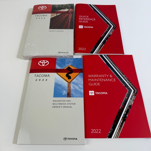 Toyota Other - 2022 Toyota Tacoma Owners Manual Set Navigation Warranty Maintenance Guide 5PC